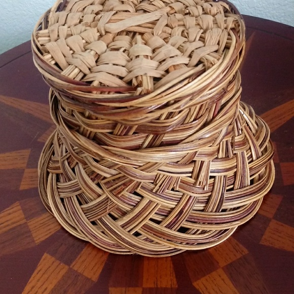 Boho Wicker Flower Planter Basket Pot Cont… - Picture 4 of 7